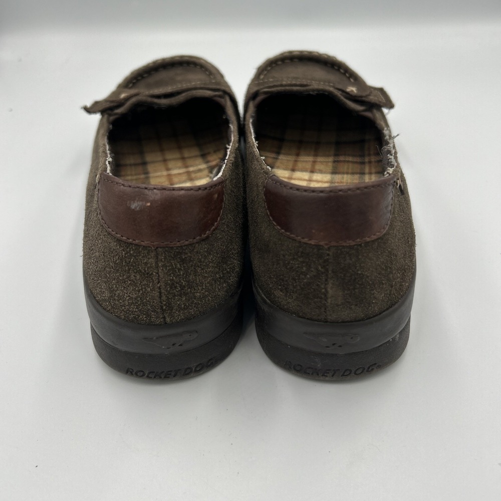 Rocket Dog Y2K Brown Suede Slip On Shoes 8.5 Whimsygoth Preppy Downtown Chic - Picture 9 of 14